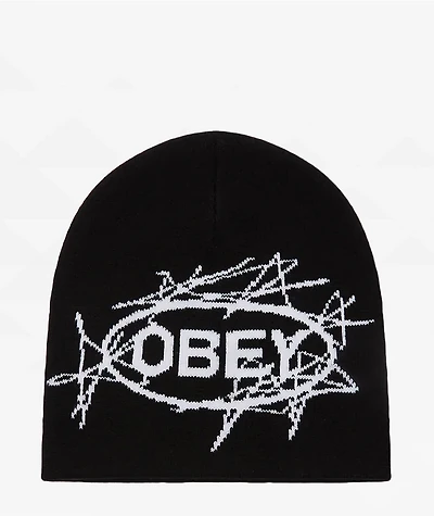 Obey Scram Black Skully Beanie