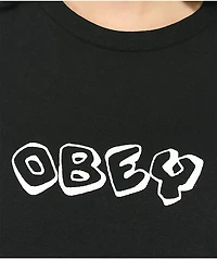 Obey Smellin Daisies Black T-Shirt