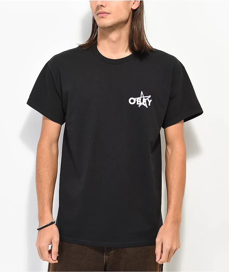 Obey Star Cities Black T-Shirt