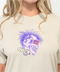 Obey Still Alive Skull Natural T-Shirt