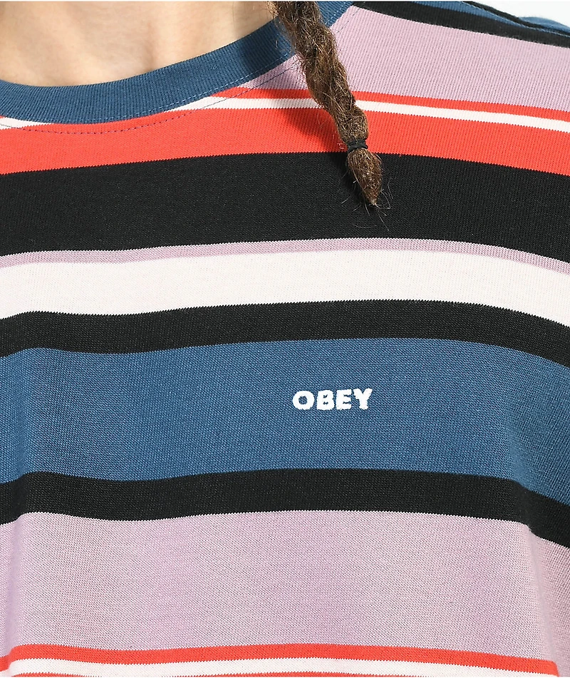 Obey Storming Stripe Knit T-Shirt