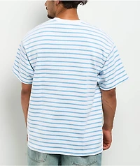 Obey Striped White & Blue Knit T-Shirt