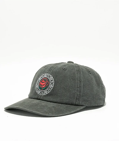 Obey Studio Black Pigment Dye Snapback Hat