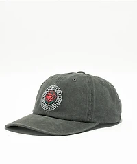 Obey Studio Black Pigment Dye Snapback Hat