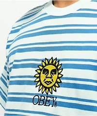 Obey Sunrise Blue Stripe T-Shirt