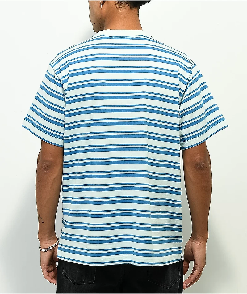 Obey Sunrise Blue Stripe T-Shirt