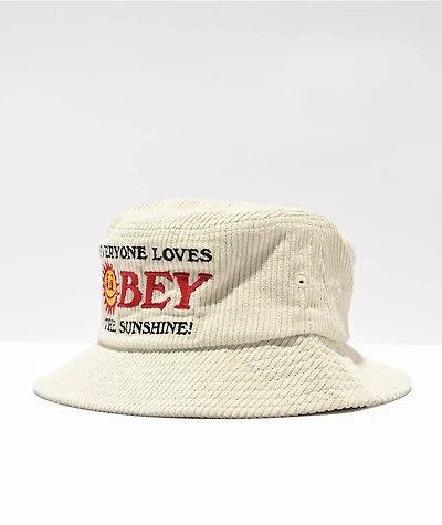 Obey Sunshine Cream Bucket Hat