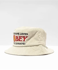 Obey Sunshine Cream Bucket Hat