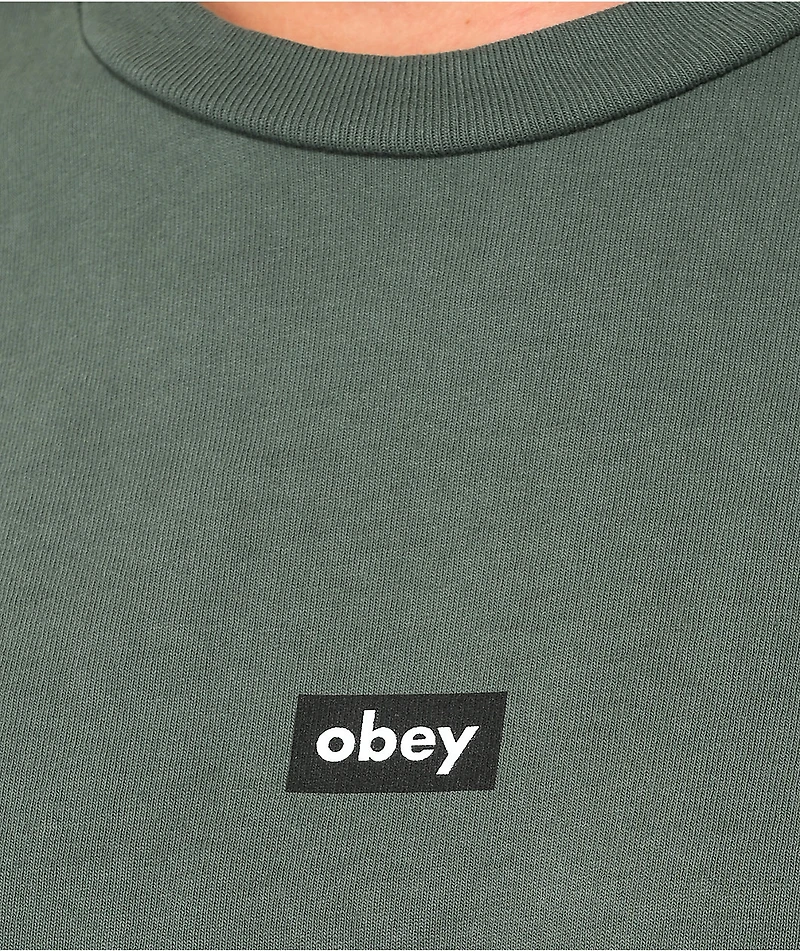 Obey Tag Green Crop T-Shirt