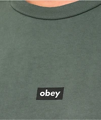 Obey Tag Green Crop T-Shirt