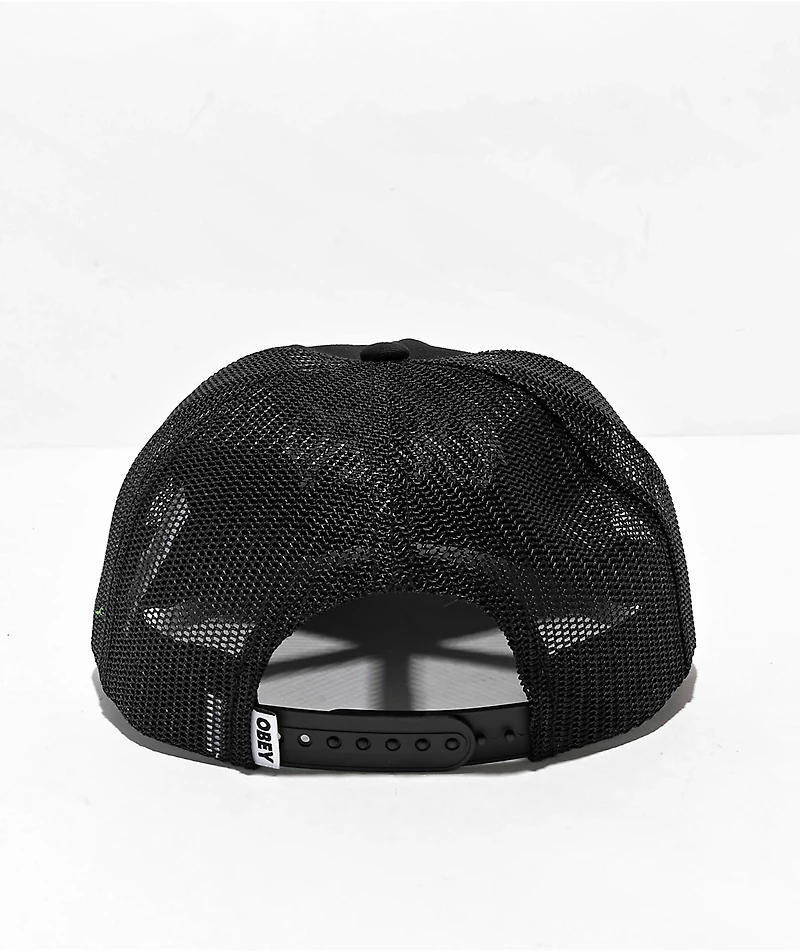 Obey Thornz Black Trucker Hat