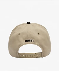 Obey Tool Tan & Black Snapback Hat