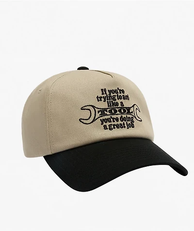 Obey Tool Tan & Black Snapback Hat