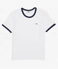 Obey Tyler Ringer White & Blue T-Shirt