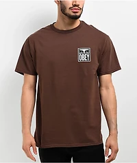 Obey Vision Of Brown T-Shirt