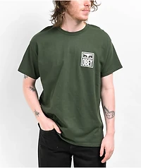Obey Vision Of Green T-Shirt