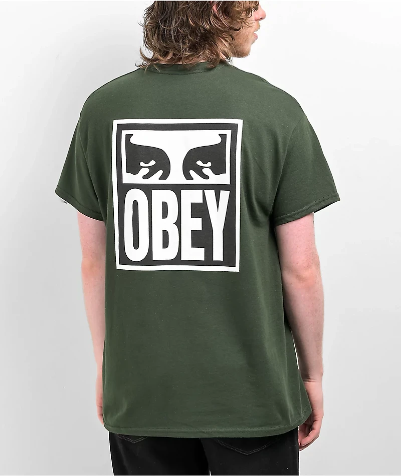 Obey Vision Of Green T-Shirt