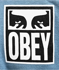 Obey Vision Of Slate Blue T-Shirt