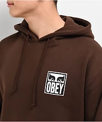 Obey Visions Of 2 Brown Hoodie