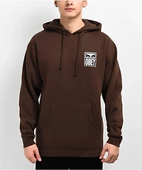 Obey Visions Of 2 Brown Hoodie