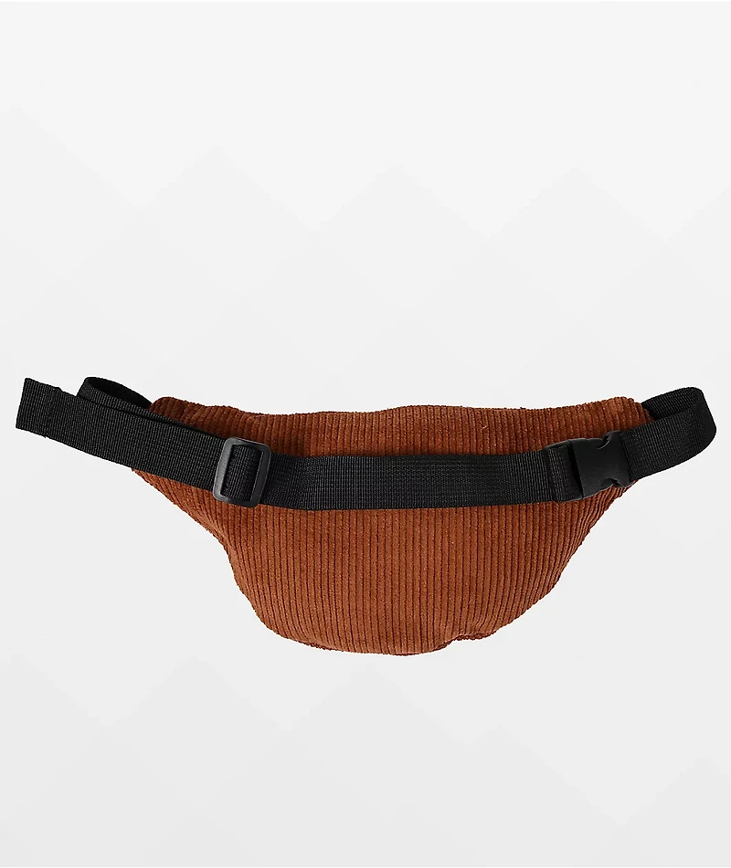 Obey Wasted Biscotti Brown Corduroy Fanny Pack