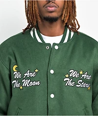 Obey Wizard Black Varsity Jacket