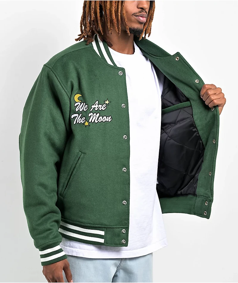Obey Wizard Black Varsity Jacket