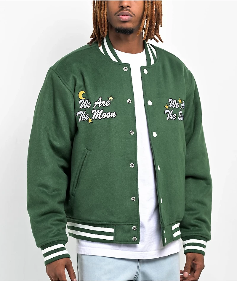 Obey Wizard Black Varsity Jacket
