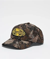 Obey World Records Green Camo Snapback Hat