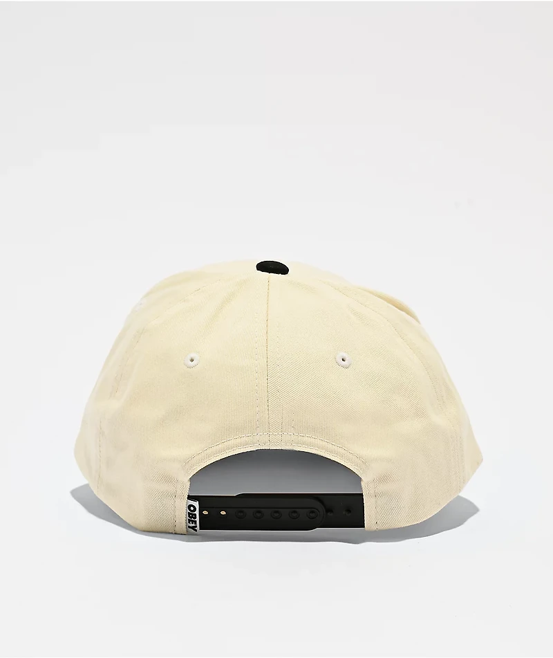 Obey World Records White & Black Snapback Hat