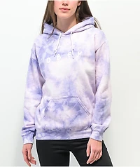 Obey Worldwide Mushroom Purple & White Tie Dye Hoodie