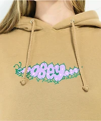 Obey Worm Sandstone Brown Hoodie