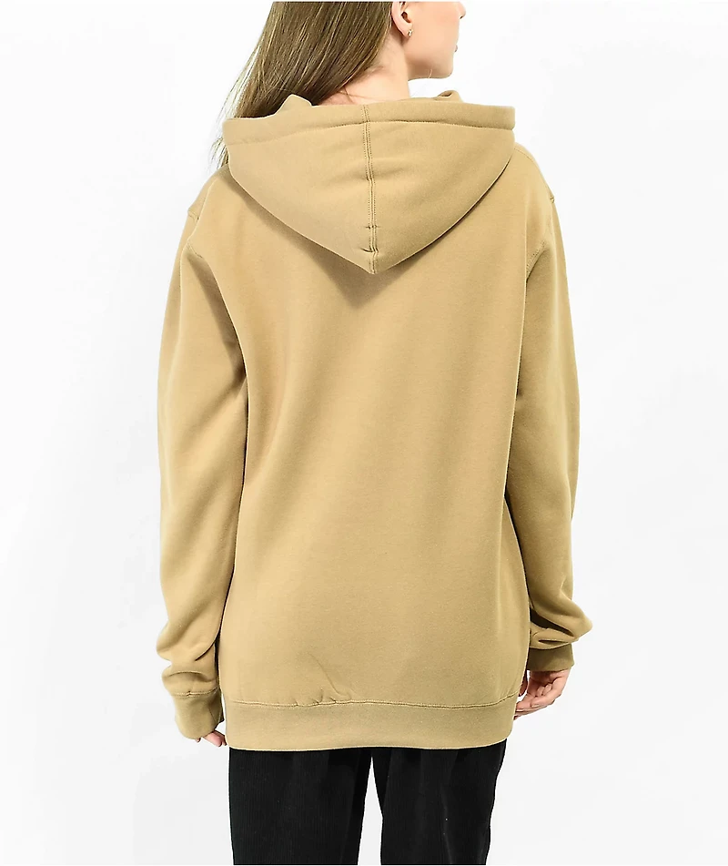Obey Worm Sandstone Brown Hoodie