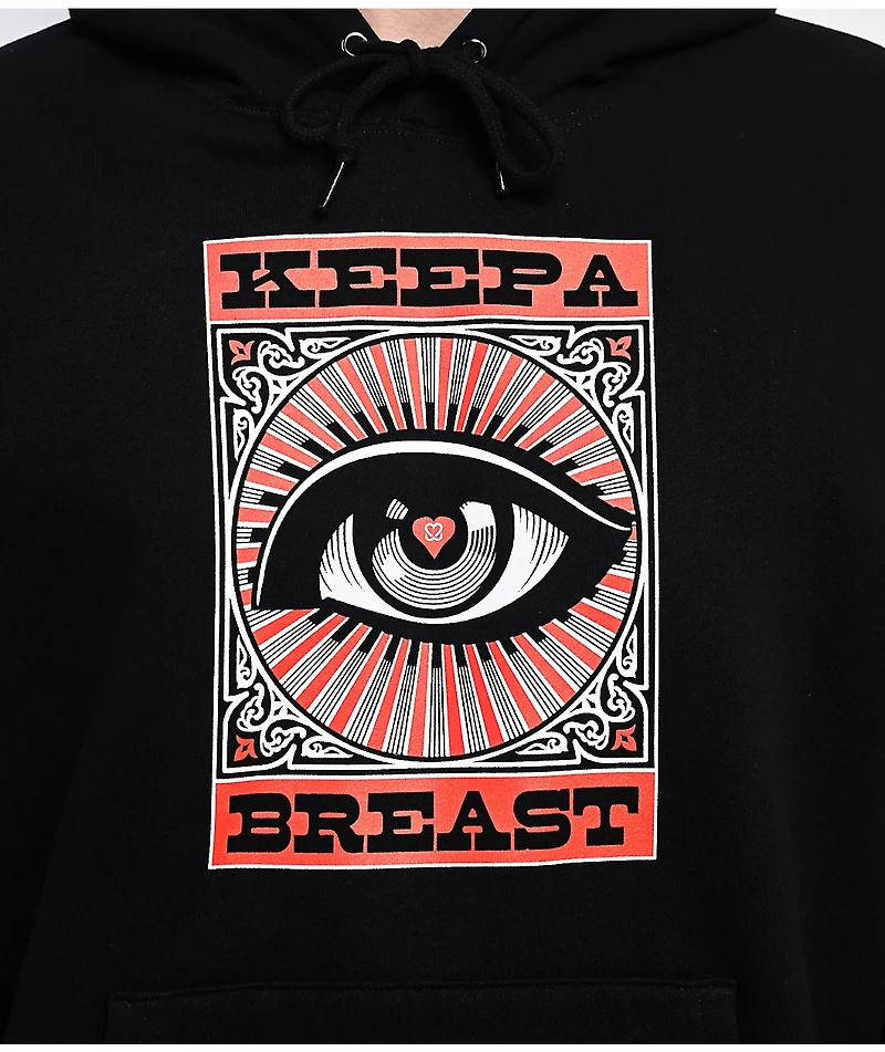 Obey x Keep A Breast Foundation Black Hoodie