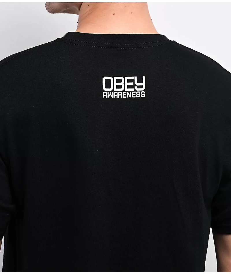 Obey x Keep A Breast Foundation Black T-Shirt