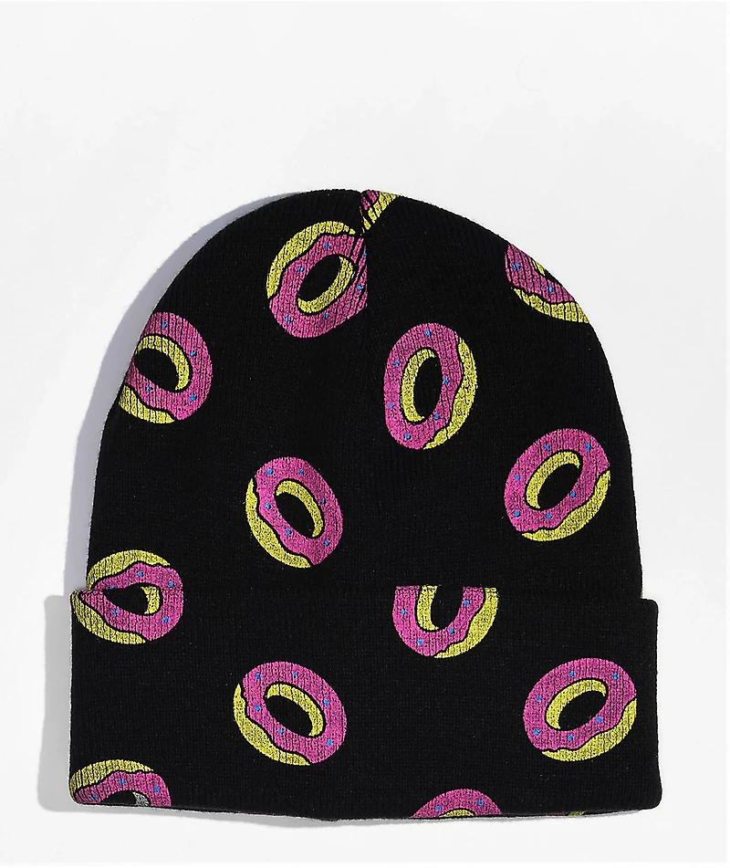 Odd Future Allover Print Black Beanie