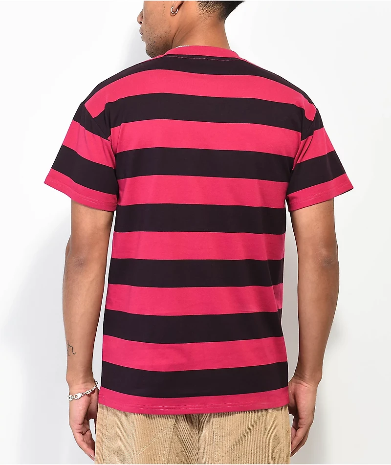 Odd Future Big Stripe Black & Purple Knit T-Shirt