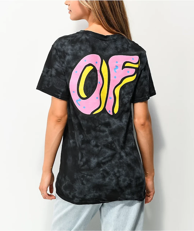 Odd Future Black Wash Tie Dye T-Shirt