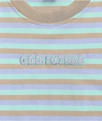 Odd Future Blue, Purple, & Tan Stripe T-Shirt