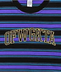 Odd Future Collegiate Logo Stripe Knit T-Shirt