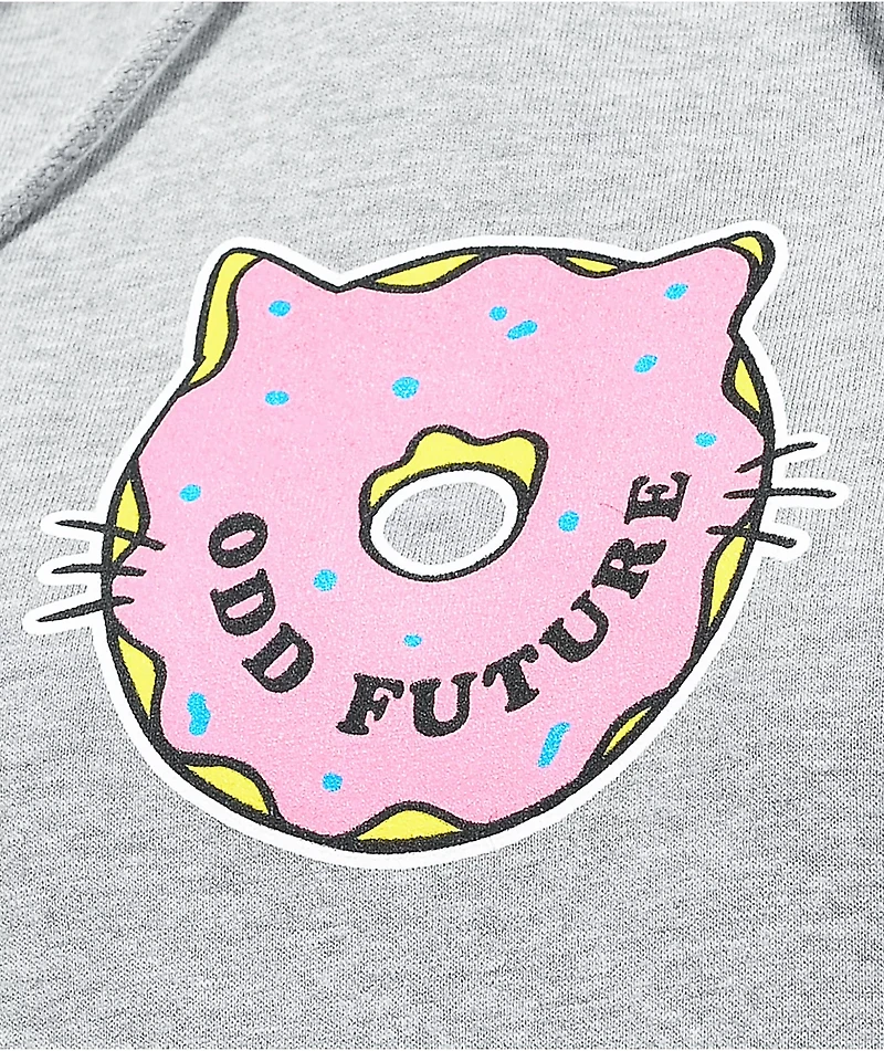 Odd Future Donut Cat Grey Hoodie