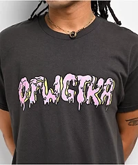 Odd Future Drip Logo Black Wash T-Shirt
