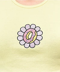 Odd Future Flower Yellow Crop T-Shirt