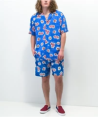 Odd Future Flowers Blue & Purple Board Shorts