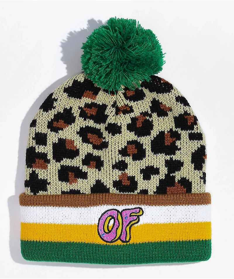 Odd Future Leopard Pom Beanie