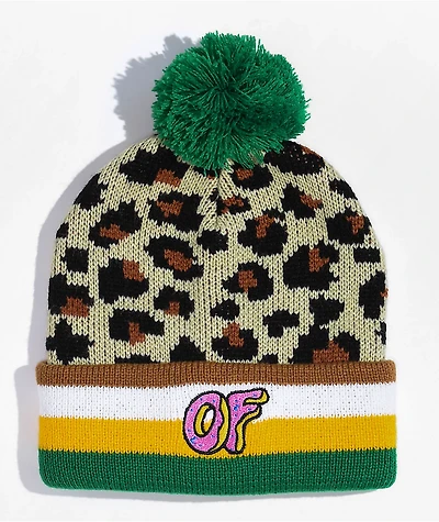 Odd Future Leopard Pom Beanie