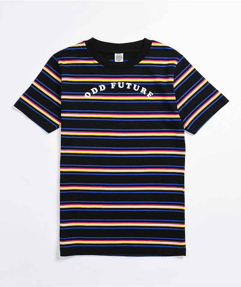 Odd Future Multi Stripe Black T-Shirt