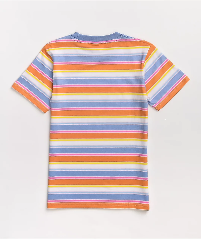 Odd Future Orange, Periwinkle & White Stripe T-Shirt