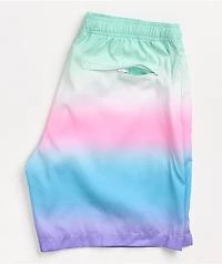 Odd Future Pink, Blue, & White Dip Dye Board Shorts
