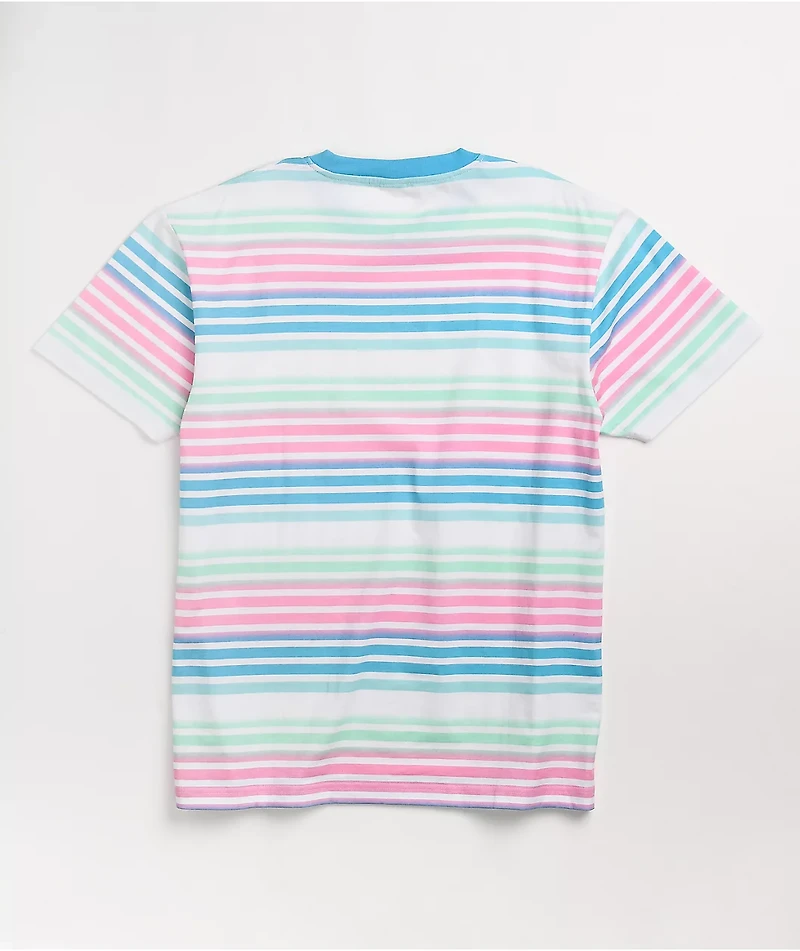 Odd Future Pink, Blue & Mint Stripe T-Shirt